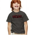 thumbnail image 1 of The Batman Logo With Red Bat Kids T Shirt (Large) for Youth Toddler Boys and Girls, Charcoal, 1 of 5