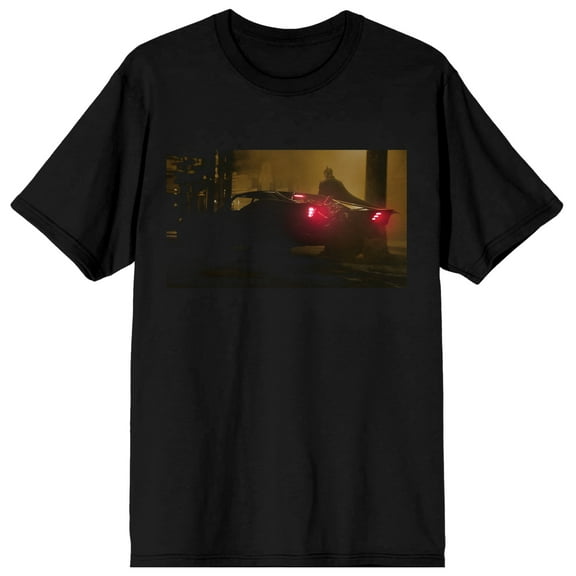 The Batman Movie Batmobile Men's Black T-shirt-XS