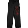 thumbnail image 1 of The Batman Movie Red Logo Men's Black Drawstring Sleep Pajama Pants -L, 1 of 3