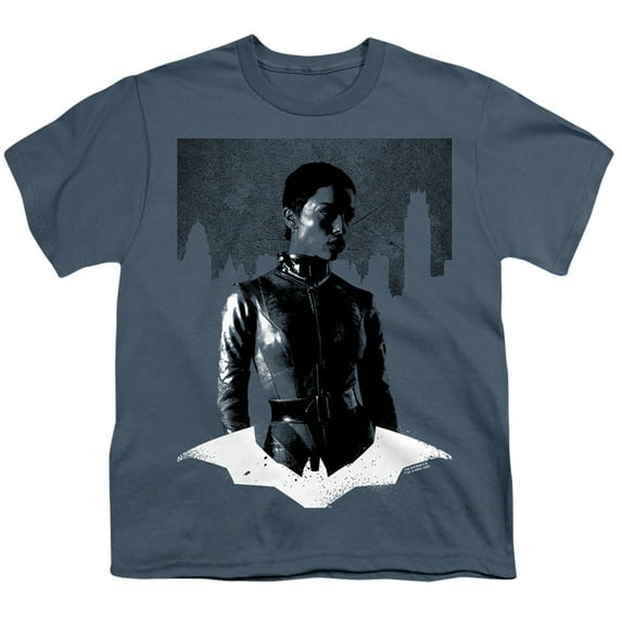 The Batman Noir Catwoman Kids T Shirt (X-Large) for Youth Toddler Boys and Girls, Slate