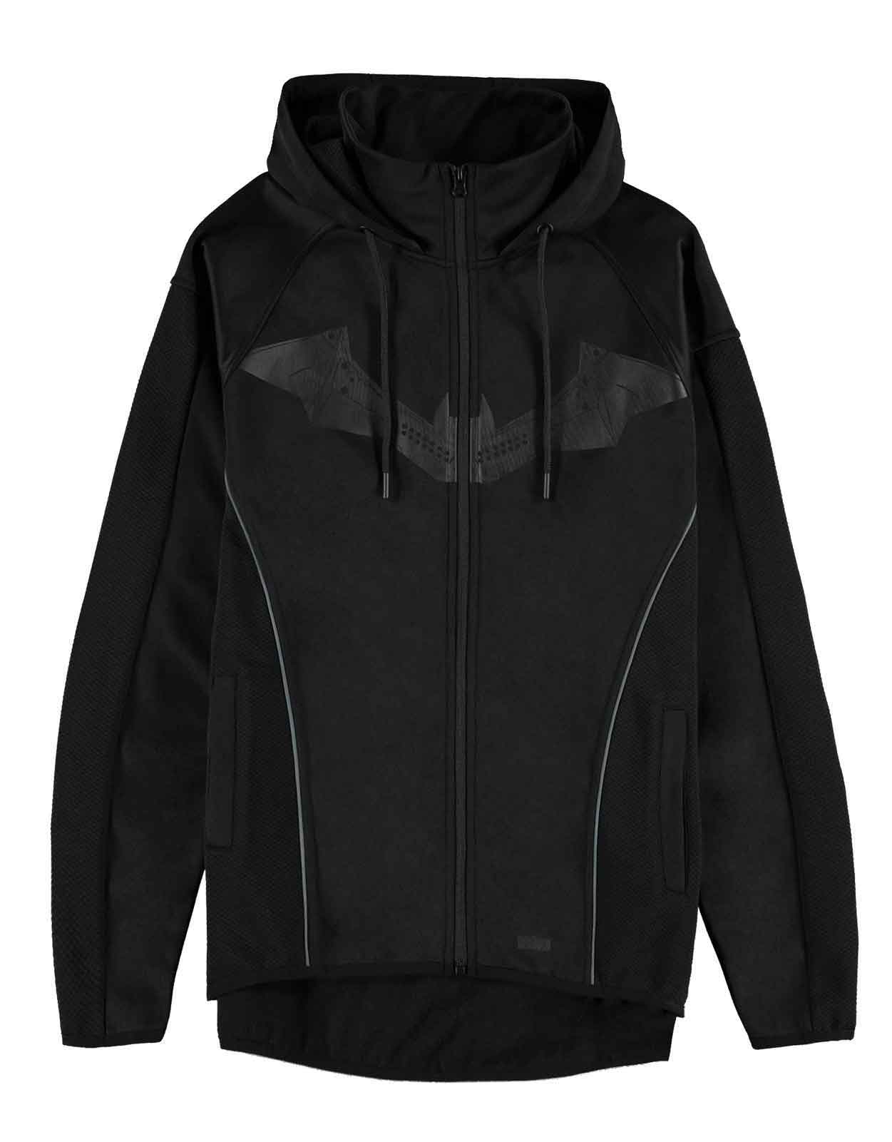 The Batman Tech Hoodie 2022 Logo new Official Mens Black Zipped