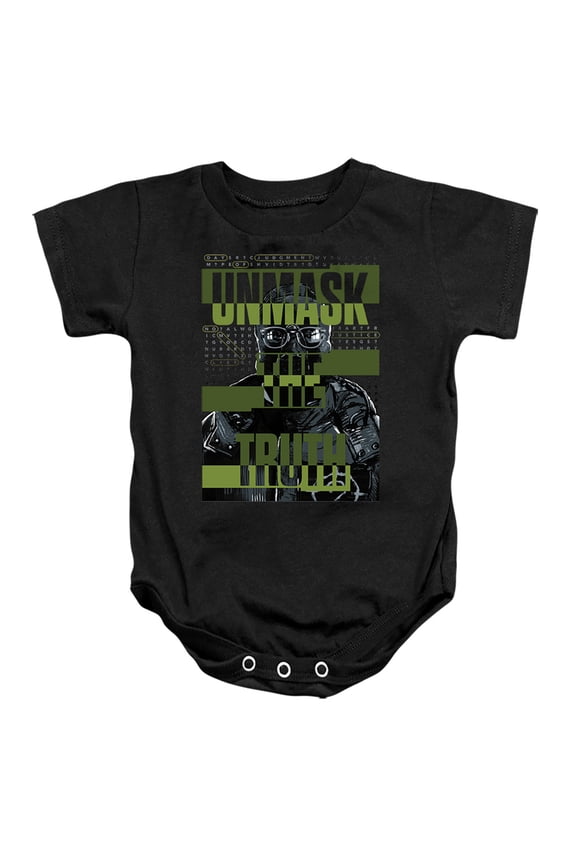 The Batman Unmask The Truth Unisex Infant Snap Suit for Baby (18 Months) Black