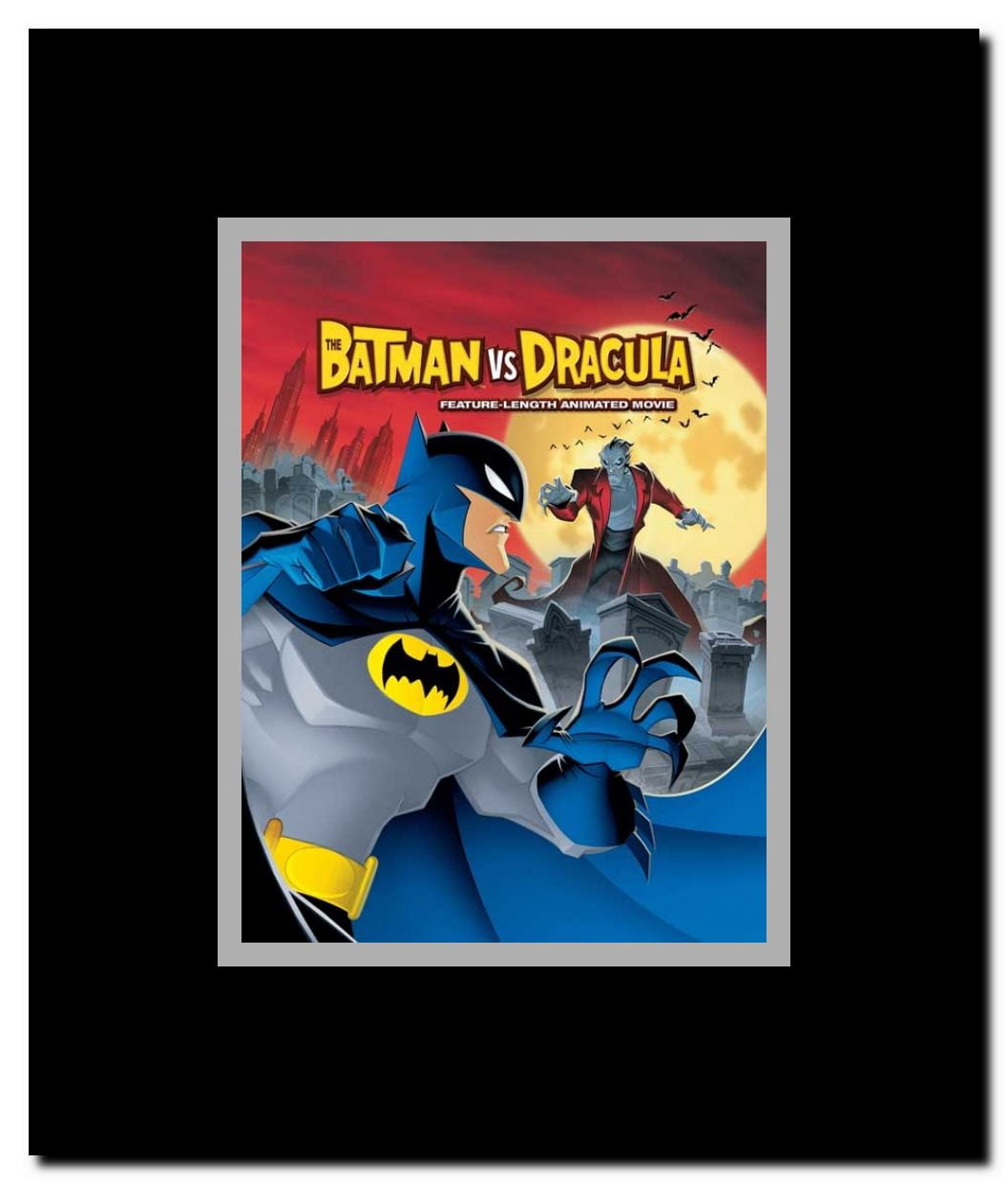 The Batman vs Dracula Framed Movie Poster