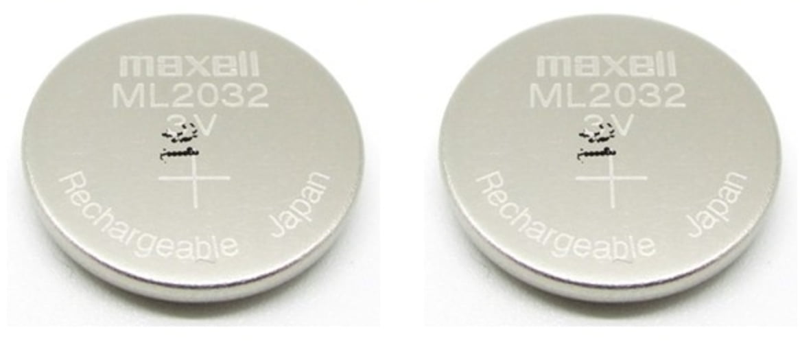 The Battery Supplier Maxell ML2032 2032 2 Lithium Rechargeable Coin Cell Battery 3V Japan