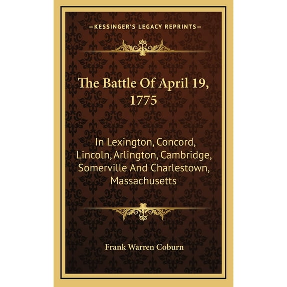 The Battle Of April 19, 1775 (Hardcover)