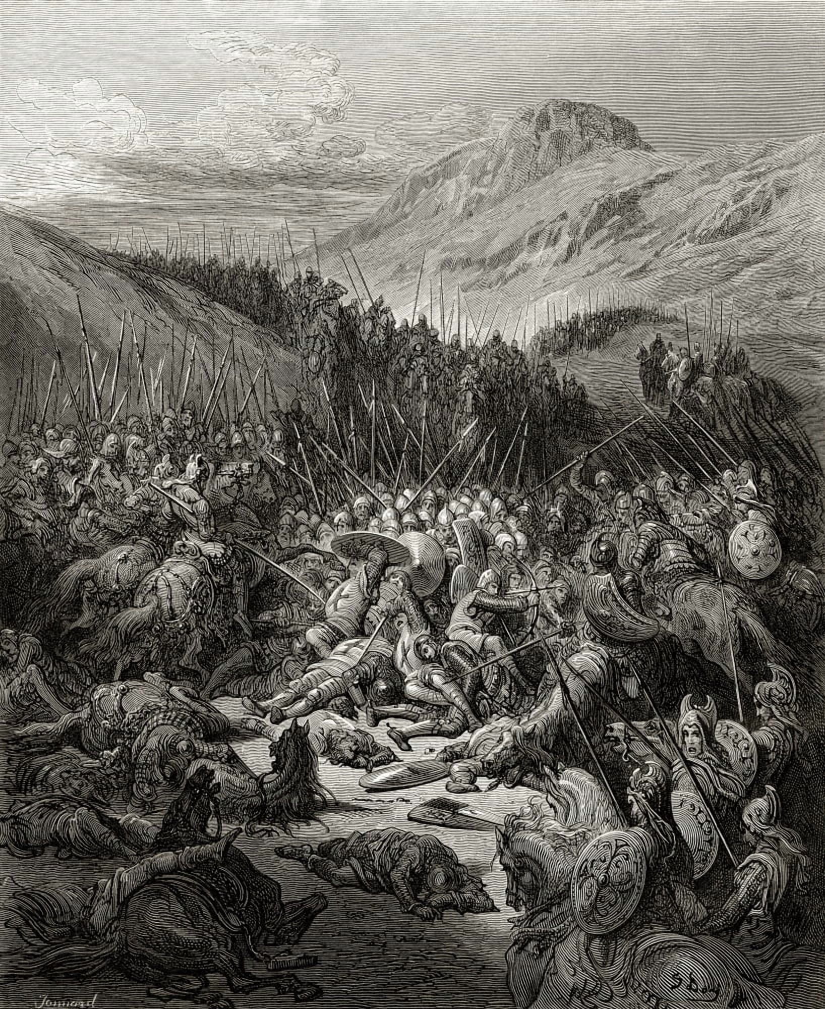 The Battle Of Arsuf During The Third Crusade 1191 Canvas Art - Ken Welsh Design Pics (13 x 16)