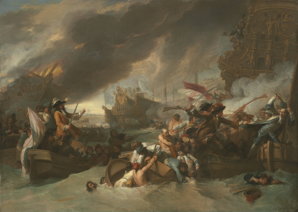 The Battle Of La Hogue Canvas Art -  (24 x 18)