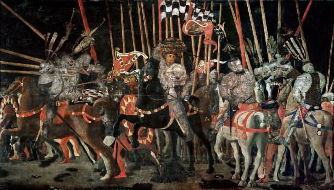 The Battle Of Romano Canvas Art - Paolo Uccello (24 x 36)