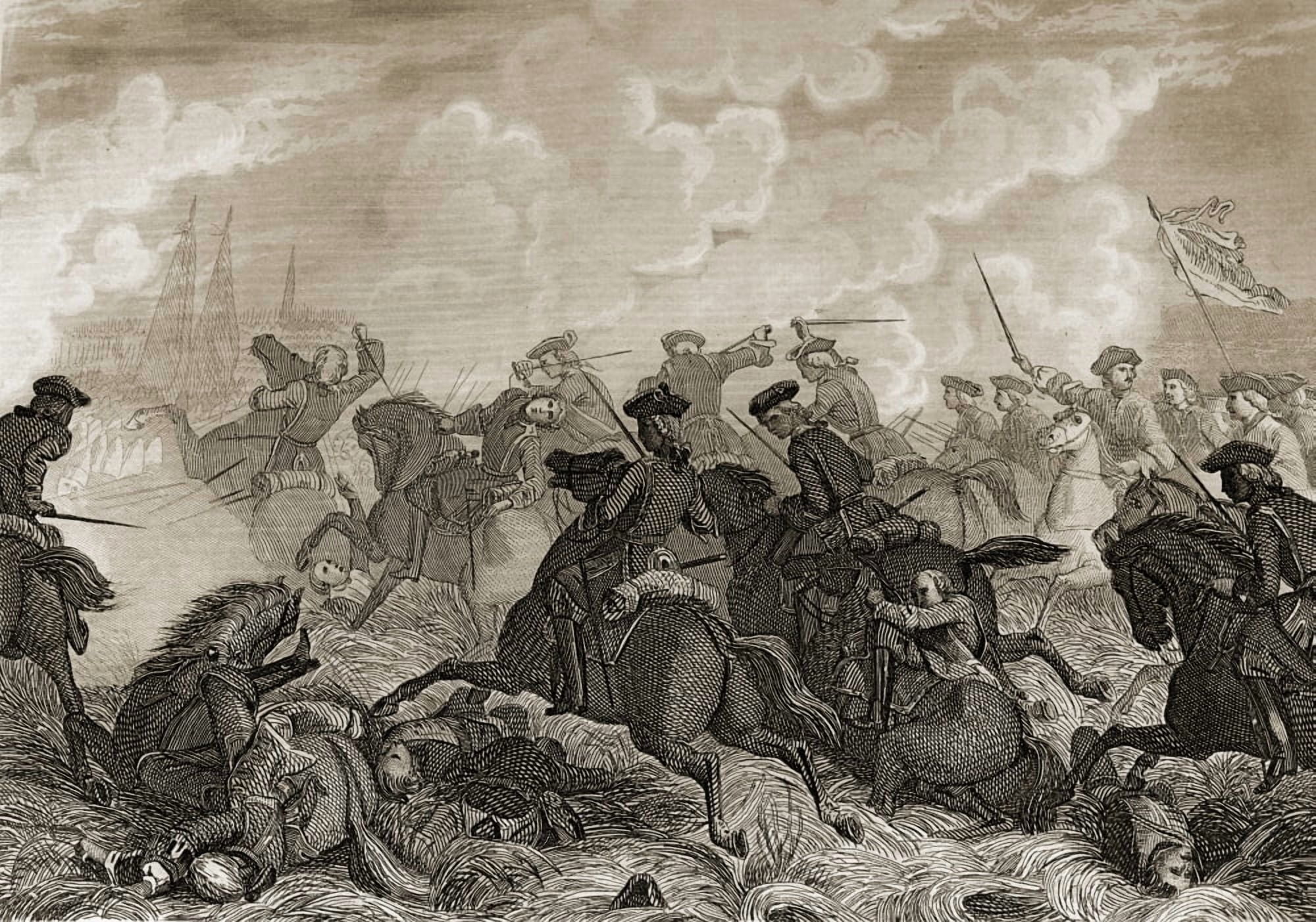 The Battle Of Villaviciosa Of Tajuna (Guadalajara)Spain 1710 Canvas Art - Ken Welsh Design Pics (18 x 12)