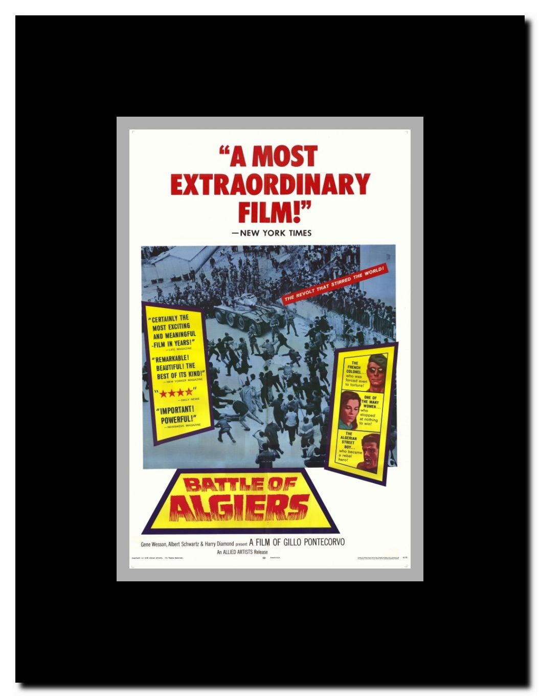 The Battle of Algiers Framed Movie Poster