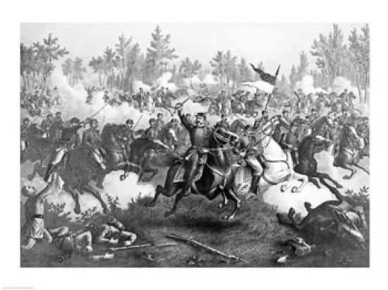 The Battle of Cedar Creek Canvas Art - (24 x 18)