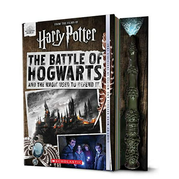 Pre-Owned The Battle of Hogwarts and the Magic Used to Defend It [With Light-Up Wand] (Hardcover) 1338606522 9781338606522