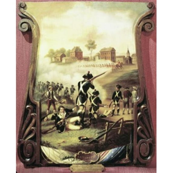 The Battle of Lexington American History Artist Unknown C. 1849 Poster Print - 18 x 24 in.
