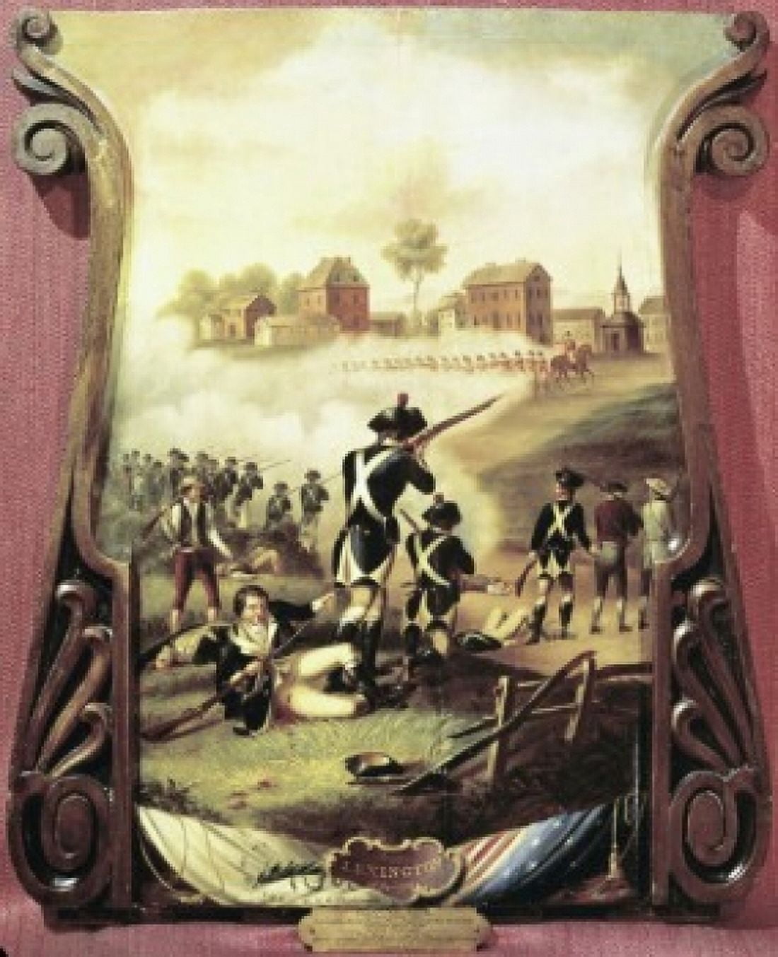 The Battle of Lexington American History Artist Unknown c 1849 Canvas Art - (24 x 36)