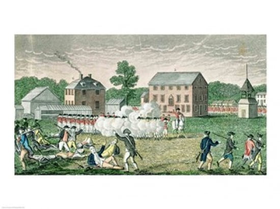 The Battle of Lexington Canvas Art - (24 x 18)