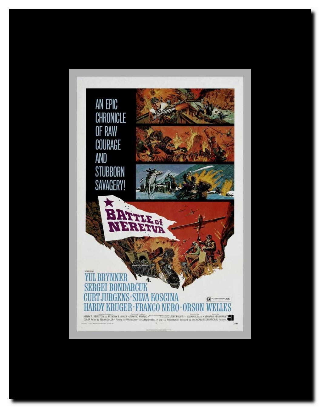 The Battle of Neretva Framed Movie Poster