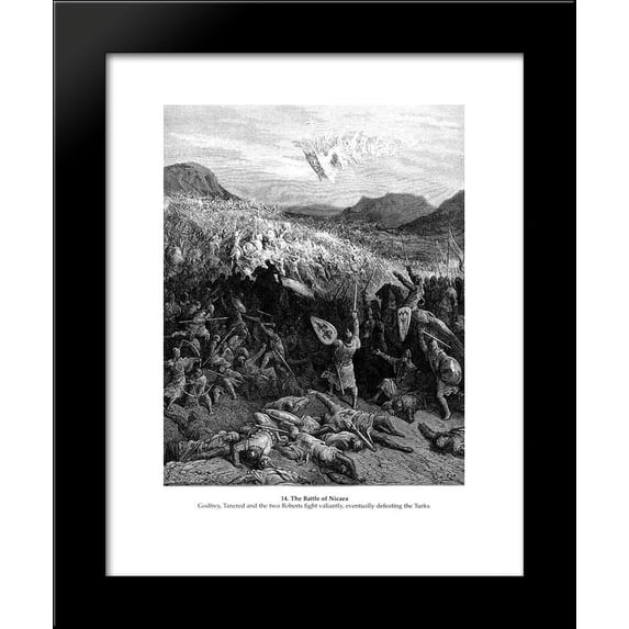The Battle of Nicaea in 1097 20x24 Framed Art Print by Gustave Dore