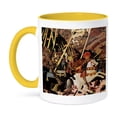 thumbnail image 1 of 3dRose, The Battle of San romano by Paolo Uccello, 15oz Two-Tone Yellow Mug, 1 of 3