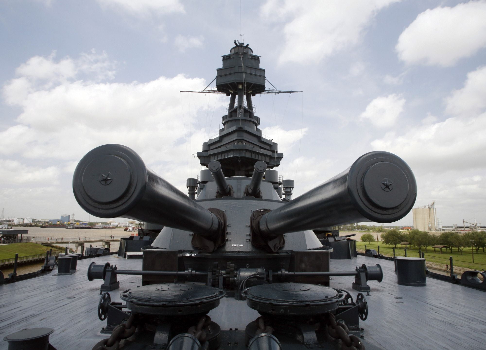 The Battleship USS Texas Canvas Art - Michael WoodStocktrek Images (34 x 24)