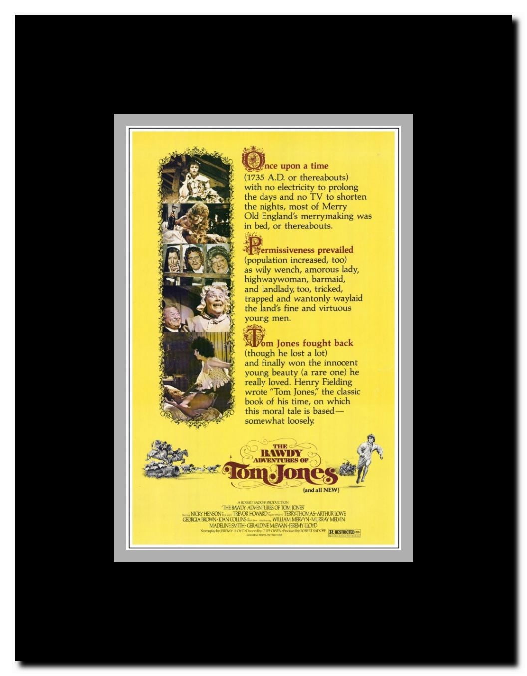 The Bawdy Adventures of Tom Jones Framed Movie Poster