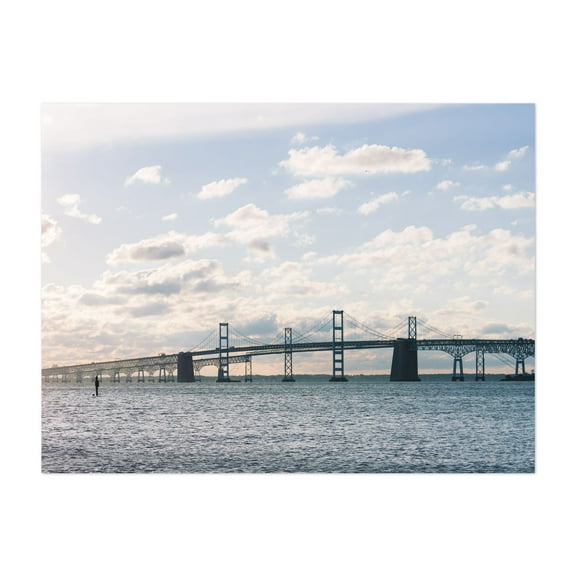 The Bay Bridge - Annapolis Maryland Photography Unframed Wall Art Print 5 x 7 inches