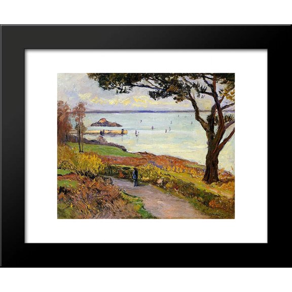 The Bay of Douarnenez 20x24 Framed Art Print by Maufra, Maxime