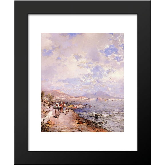 The Bay of Naples 20x24 Framed Art Print by Franz Richard Unterberger