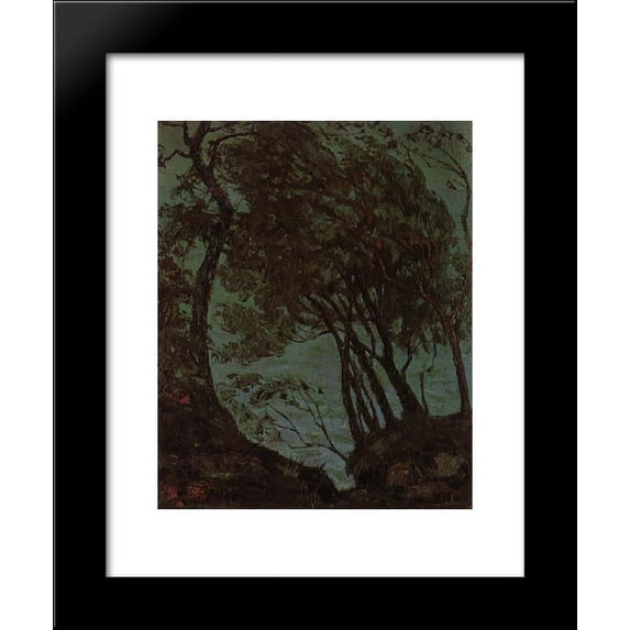 The Bay of Naples's View 20x24 Framed Art Print by Grant Wood