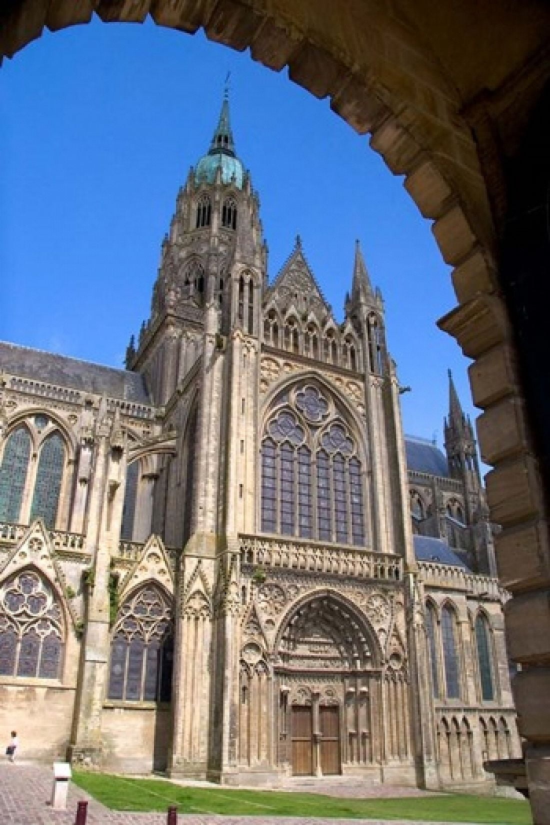 The Bayeux Cathedral Canvas Art - David R Frazier DanitaDelimont (24 x 36)