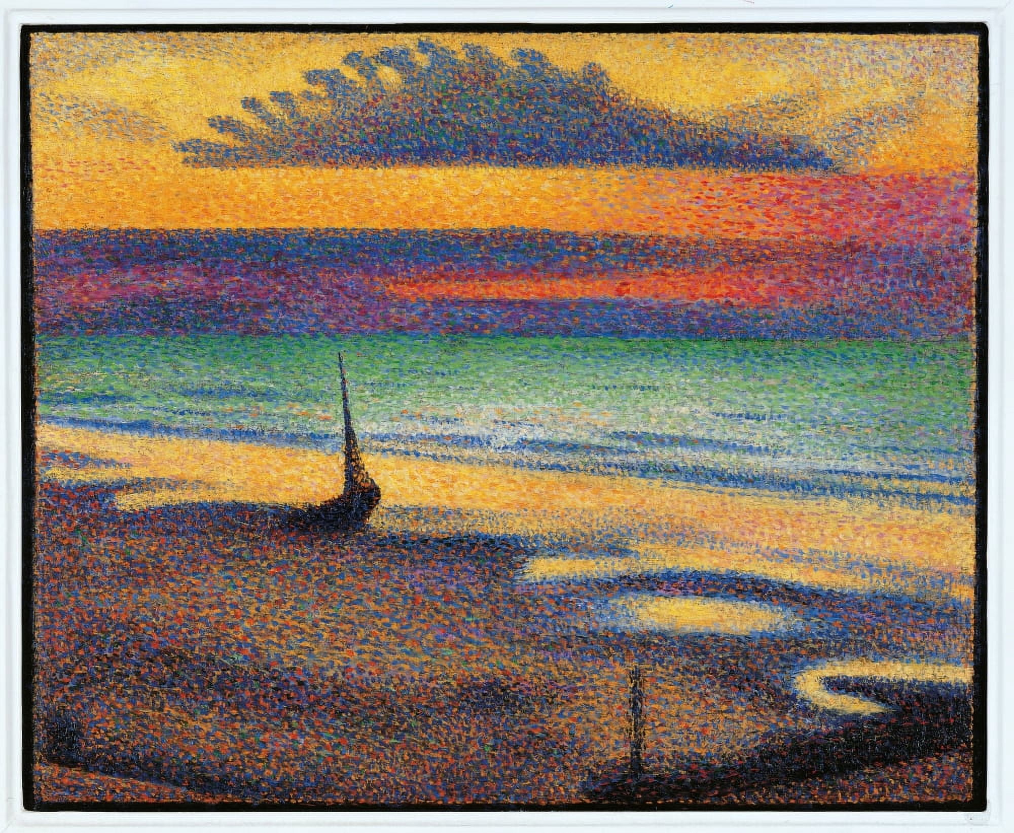 The Beach At Heist Canvas Art - (24 x 18)