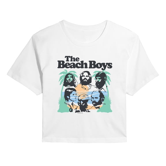The Beach Boys - Beach Portrait - Juniors Cropped Graphic T-Shirt