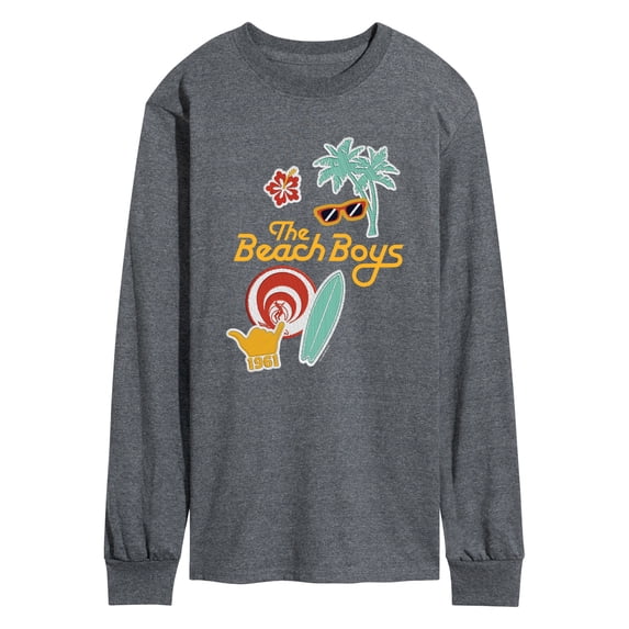 The Beach Boys - Faux Patches Long Sleeve Graphic T-Shirt