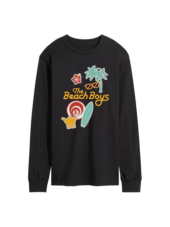 - Faux Patches Men's Long Sleeve Graphic T-Shirt