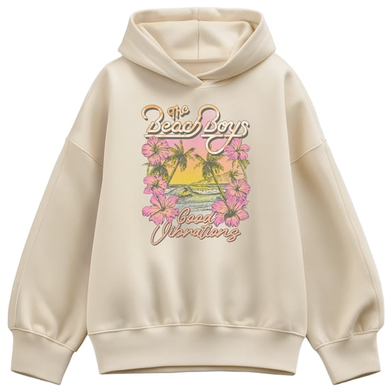 The Beach Boys - Good Vibes Oversized Fleece Hoodie Sweatshirt