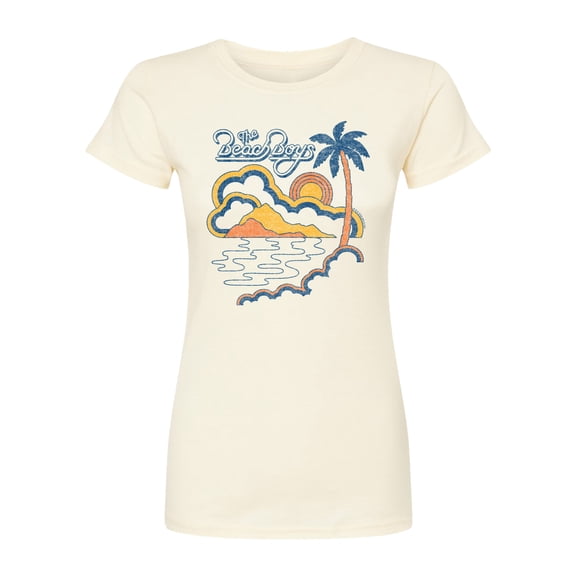 The Beach Boys - Retro Beach - Juniors Fitted Short Sleeve Graphic T-Shirt