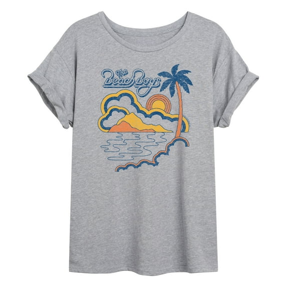 The Beach Boys - Retro Beach - Womens Oversized Graphic T-Shirt