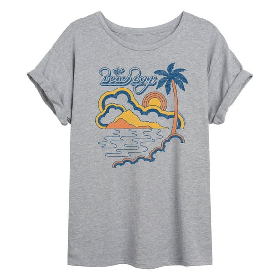 The Beach Boys - Retro Beach - Womens Oversized Graphic T-Shirt