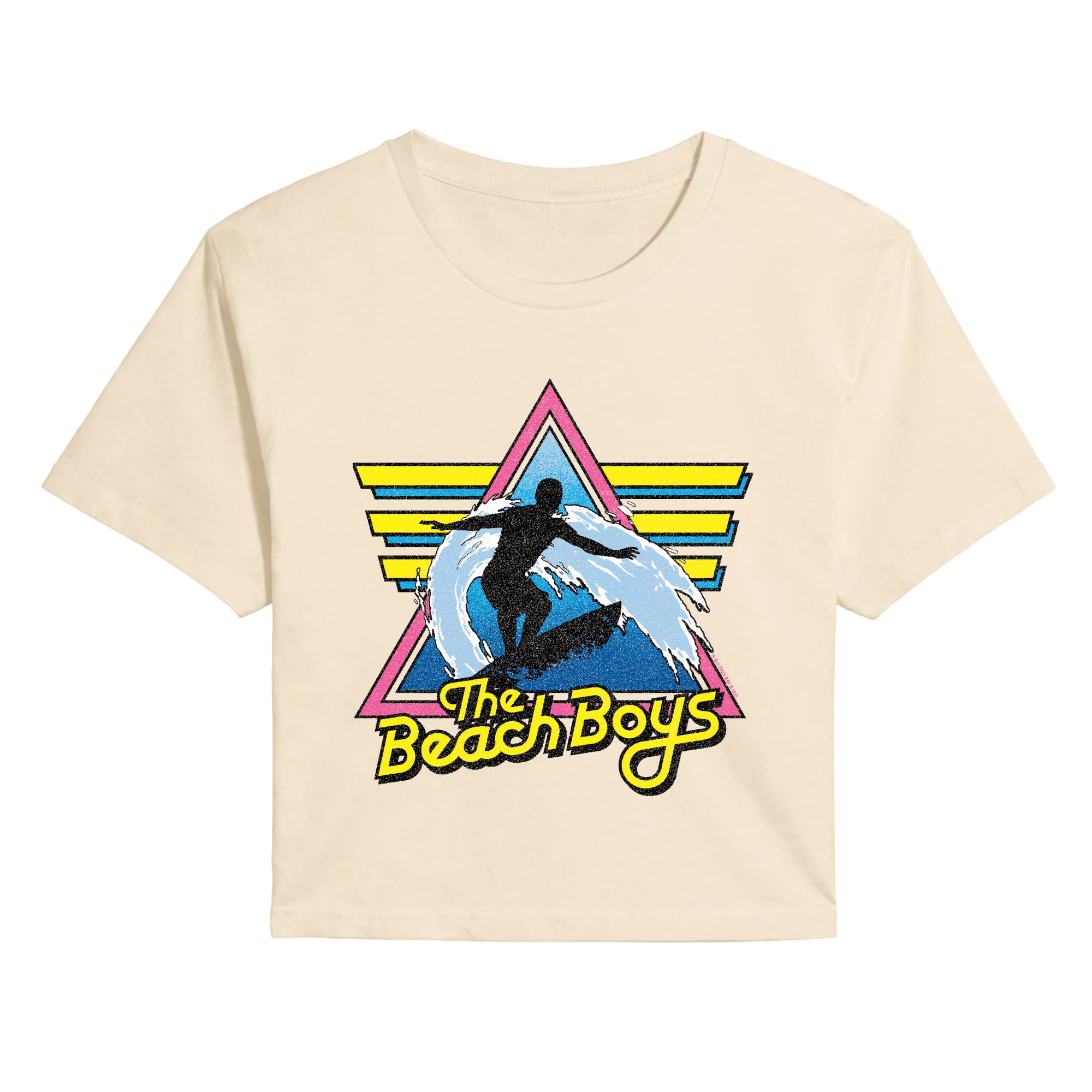 The Beach Boys - Retro Surf - Juniors Cropped Graphic T-Shirt