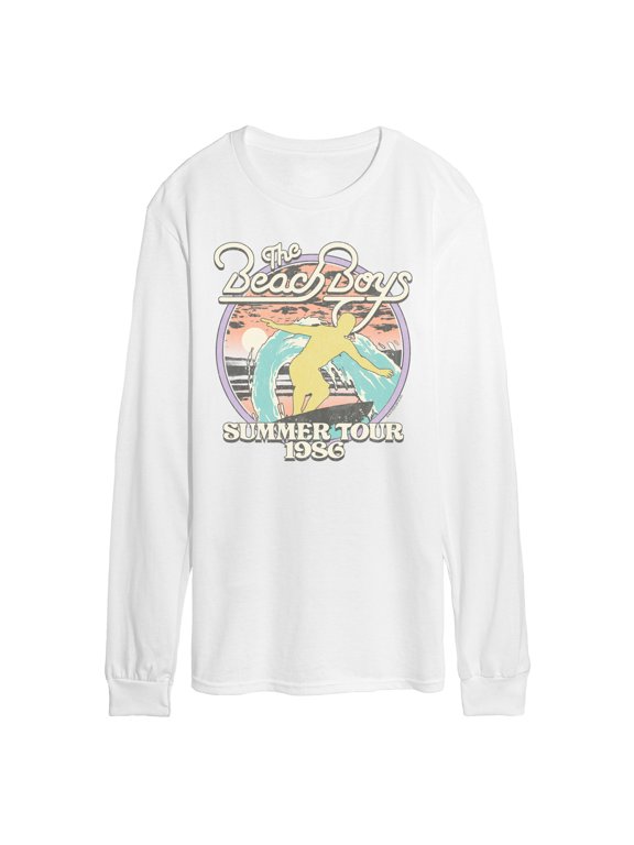 - Summer Wave Men's Long Sleeve Graphic T-Shirt
