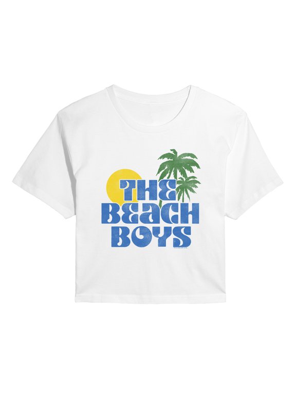 - Sun Palms Women's Cropped Graphic T-Shirt