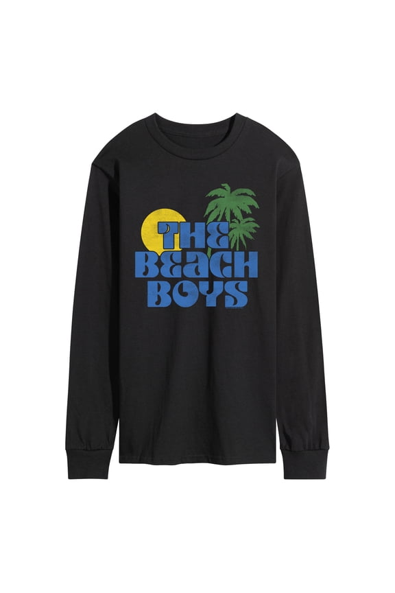 - Sun Palms - Men's Long Sleeve Graphic T-Shirt