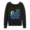 thumbnail image 1 of The Beach Boys - Sun Palms Women's Lightweight French Terry Wide Neck Long Sleeve Graphic Shirt, 1 of 4