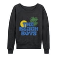 thumbnail image 1 of The Beach Boys - Sun Palms Women's Lightweight French Terry Wide Neck Long Sleeve Graphic Shirt, 1 of 4
