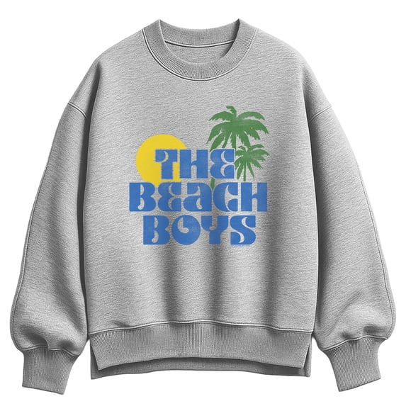 The Beach Boys - Sun Palms Women's Oversized Fleece Crew Sweatshirt
