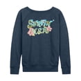 thumbnail image 1 of The Beach Boys - Surfin Usa Women's Lightweight French Terry Wide Neck Long Sleeve Graphic Shirt, 1 of 4