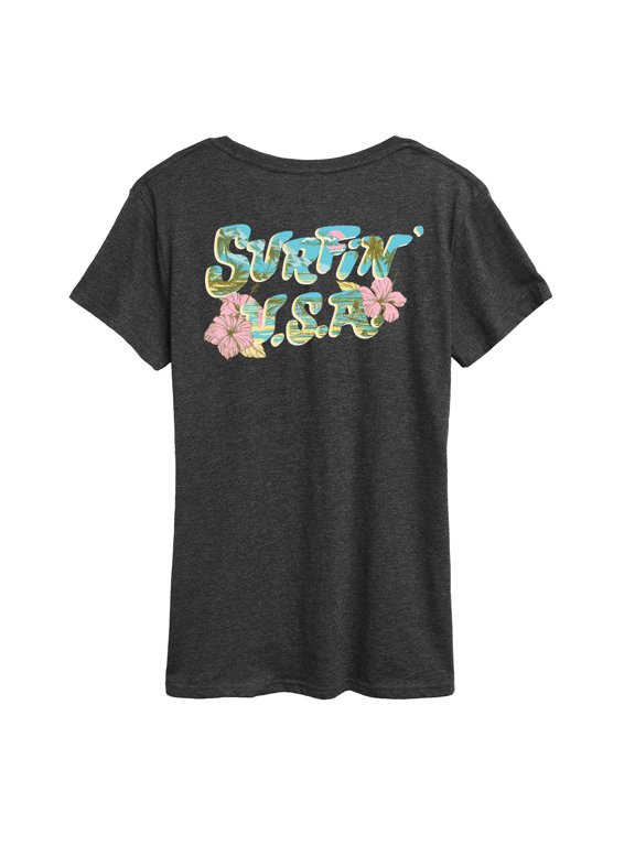 - Surfin Usa Women's Short Sleeve Graphic T-Shirt