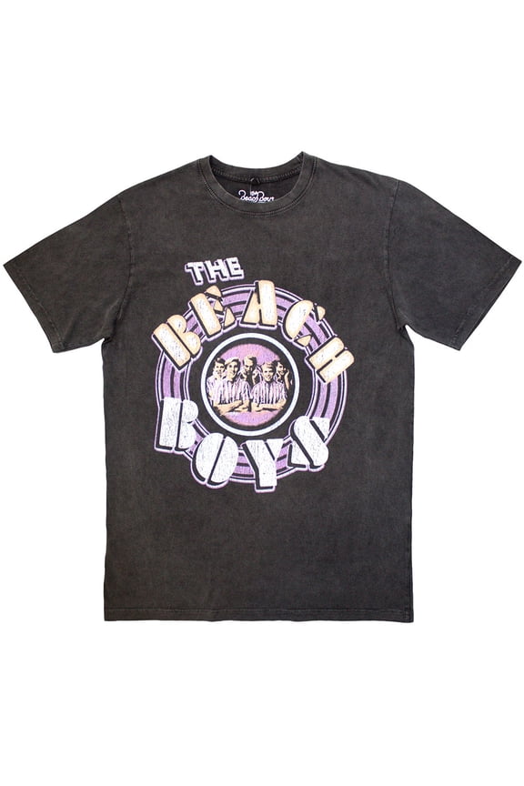 The Beach Boys Unisex Stone Wash T-Shirt: Vintage Photo Stone Wash (Medium)