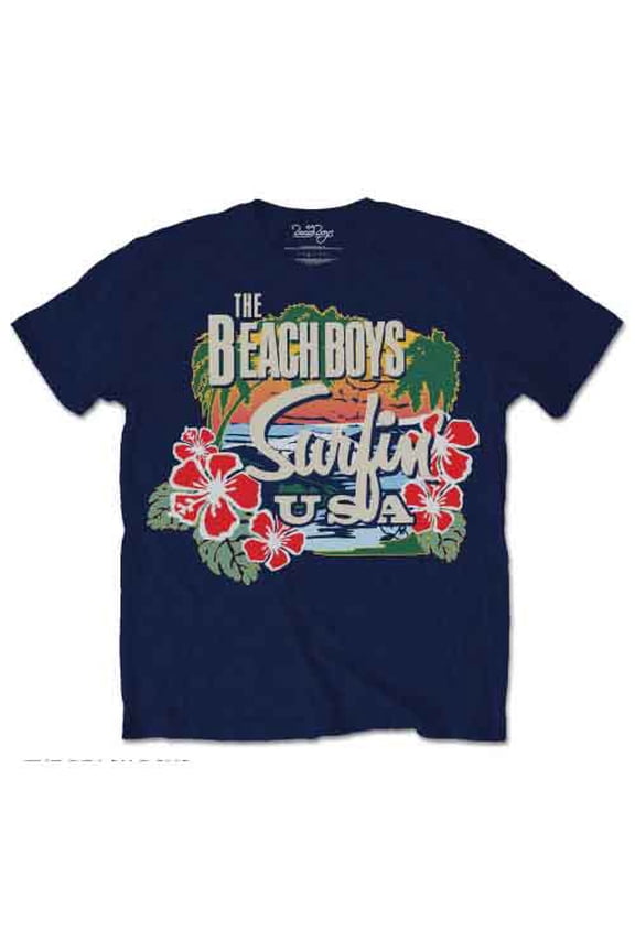The Beach Boys Unisex T-Shirt Surfin USA Tropical (XX-Large)