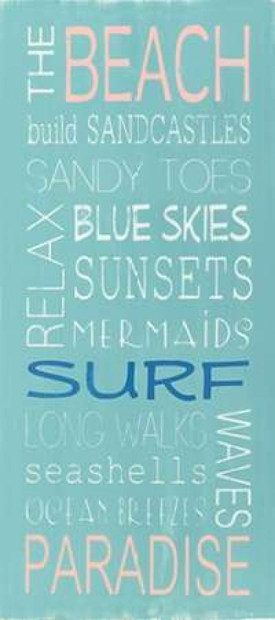 The Beach Canvas Art - Holly Stadler (10 x 20)
