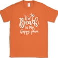 thumbnail image 1 of The Beach Is My Happy Place T-Shirt Funny Family Vacation Gift Tee - Orange, XL, 1 of 1